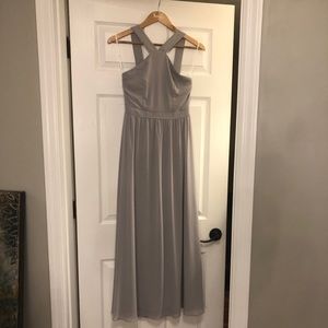 Grey LuLus Air of Romance maxi dress